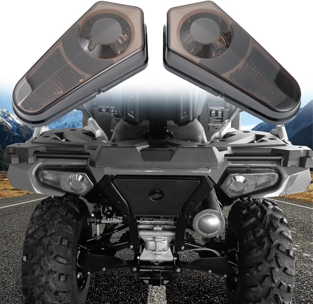 2 PCS Motorcycle Rear Taillights Brake Stop Tail Light Lampshade For ATV UTV Polaris Sportsman 500 700 800 2005-2014