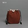 Bolsa de Almacenamiento de Algodón Engrosado Cuenco Cubierto de Cerámica Taza de Té Bolsas de Viaje con Cordón Tetera Multifuncional Bolsa de Tela Mediana