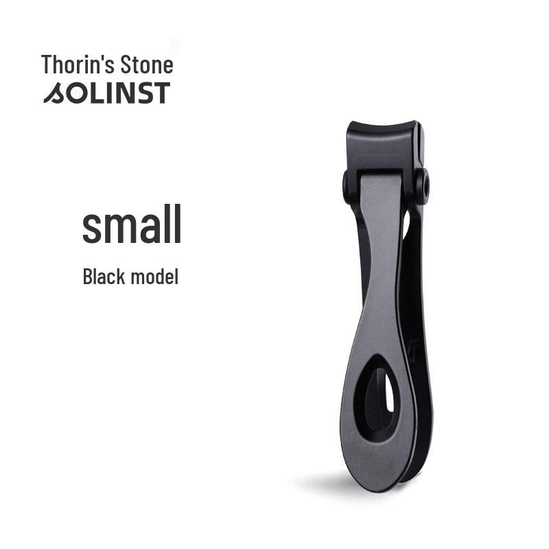 Stainless Steel Foldable Large Opening Nail Clippers for Home Use with Magnetic Nail Art Feature