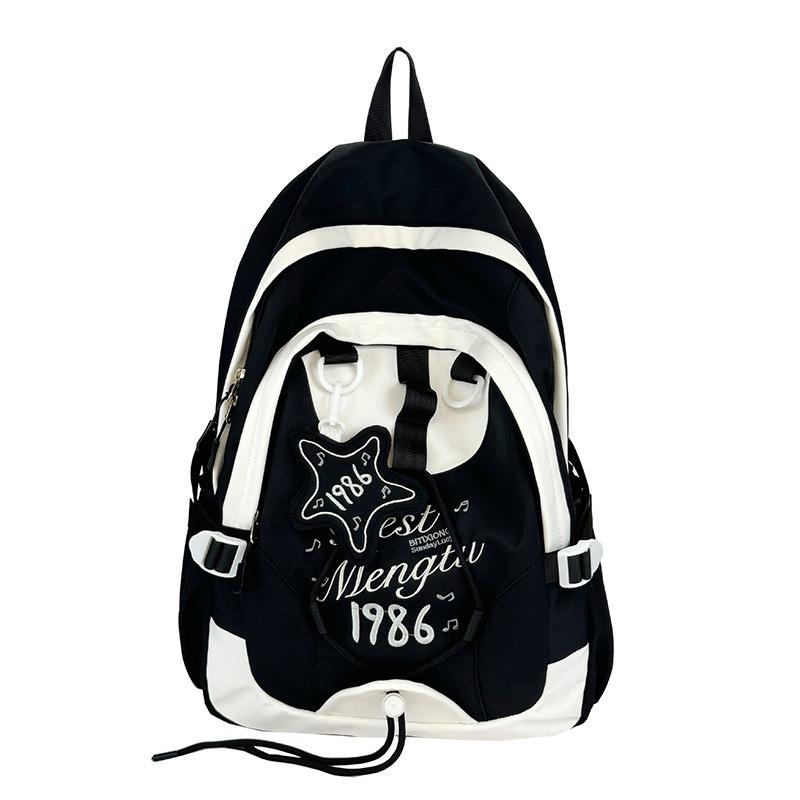High Value College Style Fresh and Sweet Backpack, Junior High School Students Contrasting Colors, Lightweight and Large-capacity Backpack
