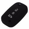 Jingyuqin 3 Buttons Silicone Car Key Case Cover For LADA Priora Sedan Sport Kalina Granta Vesta X-Ray XRay For Renault