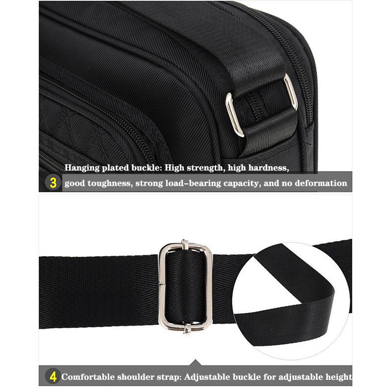 Unisex Canvas One Shoulder Umhängetasche Nylon Stofftasche Business Tasche