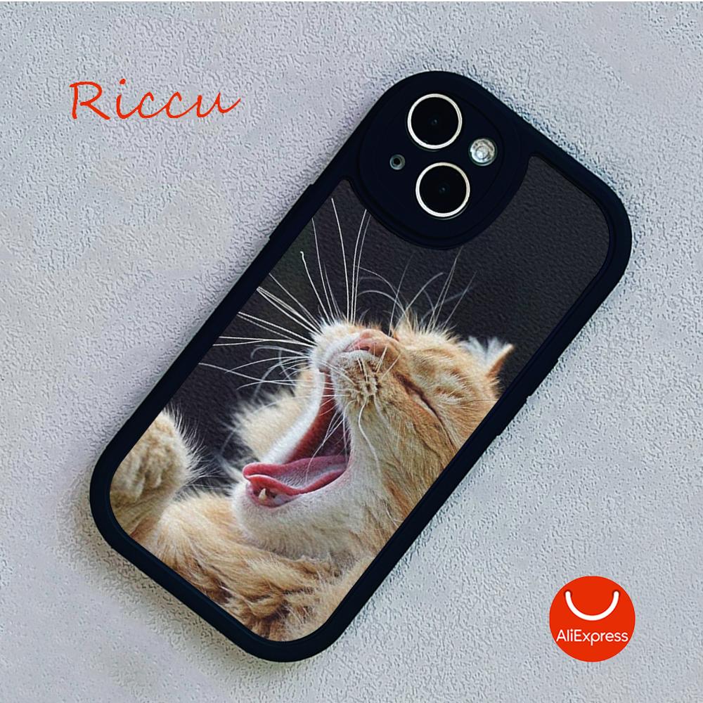 For Iphone 14 Funny Cartoon Cat Phone Case for Iphone 14 13 11 12 Pro MAX 13 12 MiNi 7 8 14 Plus SE2020 X XS XR Lambskin Covers
