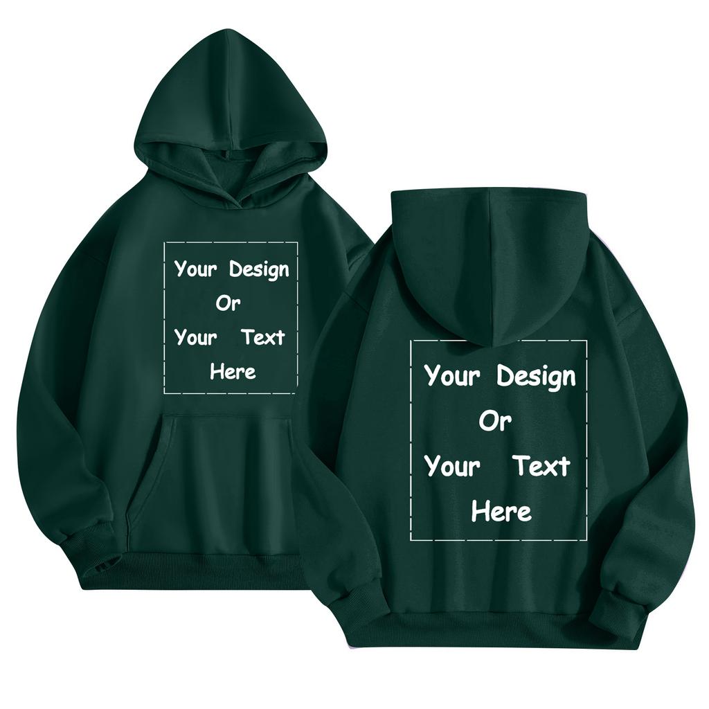 Custom Unisex Color Pullover Hoodie with Pocket and, Loose Fit for Sports and Casual Wear