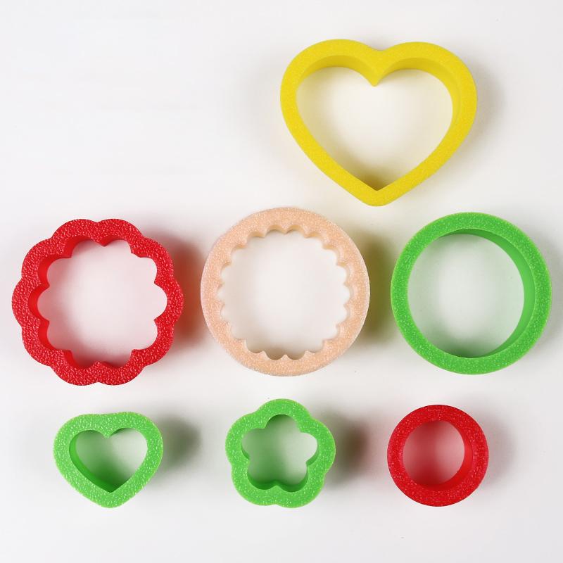 Jam Sandwich Cookie Cutter Biscuit Mold 3D Christmas Plastic Pressable Fondant Cookie Stamp New Year Cake Decor Baking Tools