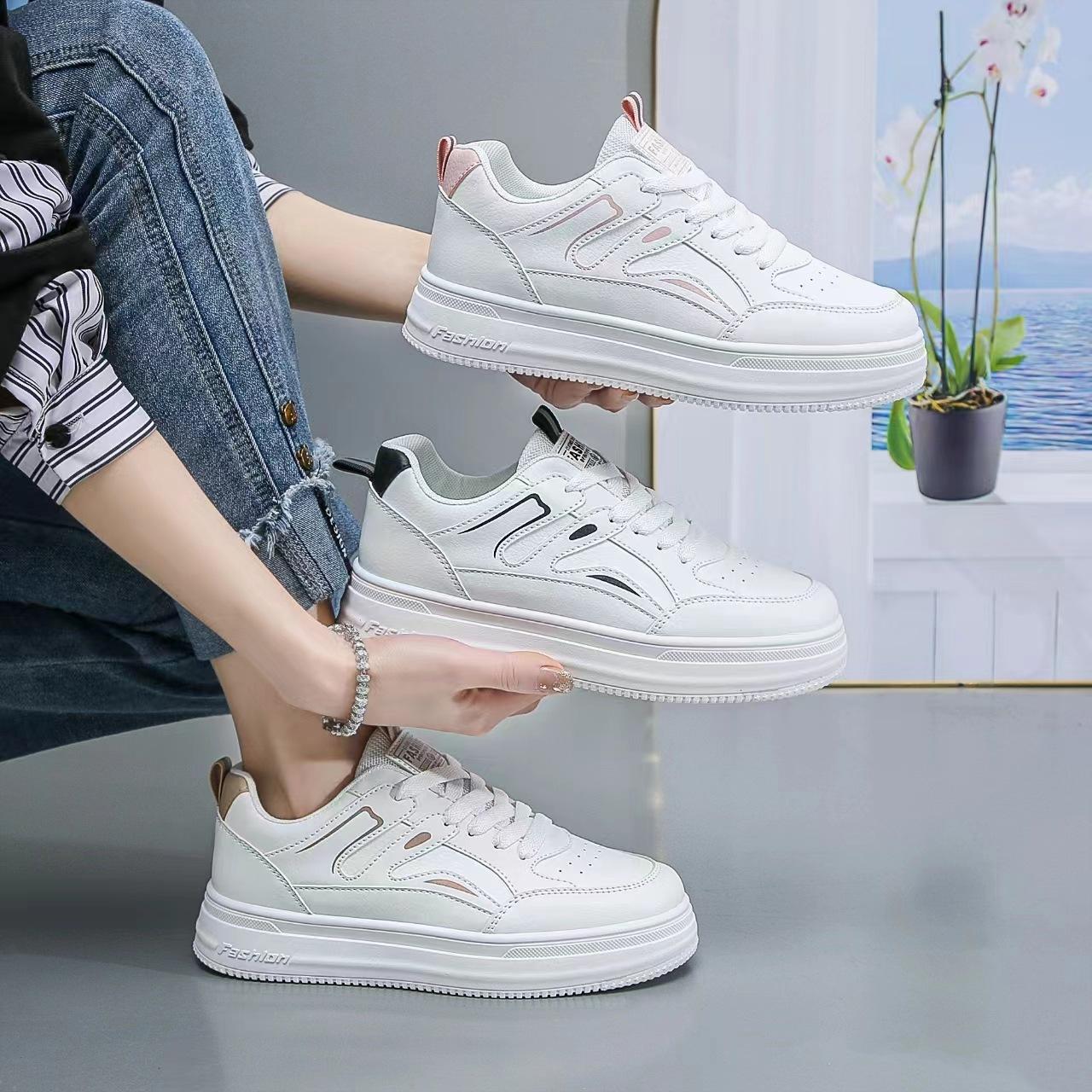 

Customized women s shoes popular sports little white shoes new shoes women s autumn versatile spring and autumn versatile thick-soled casual b 35