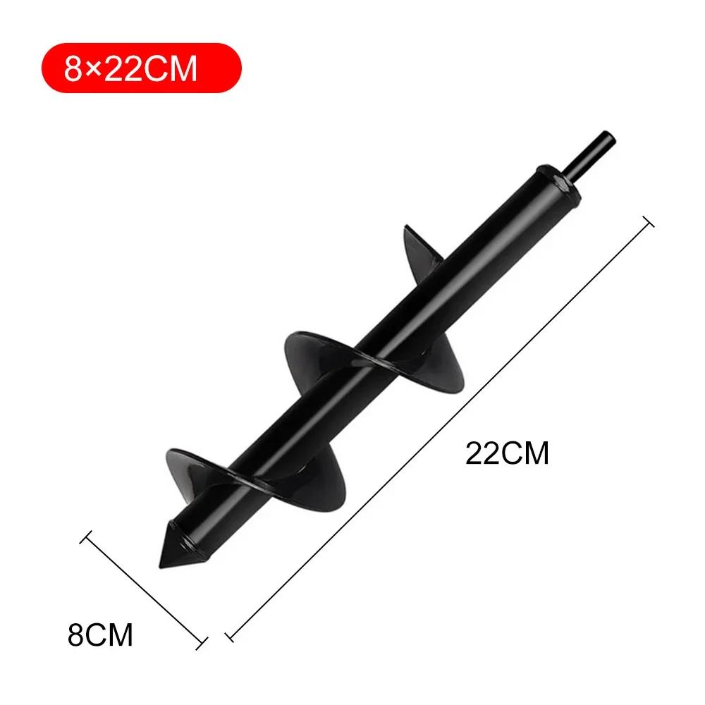 1 szt. Wiertło ślimakowe ogrodowe Stalowe narzędzia ogrodnicze Podwórko Spiralny pręt Kopanie luźnej gleby Siew Sadzenie kwiatów Drzewa Narzędzie do sadzenia roślin