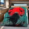 1PC Samurai Warrior Cosplay Costume Blanket Soft Comfortable All Seasons Perfect Sofa Office Travel Home Gift Idea
