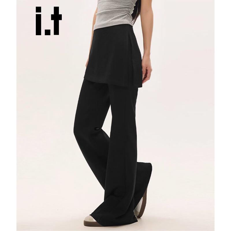 :CHOCOOLATE High-Waist Micro-Flare Casual Pants