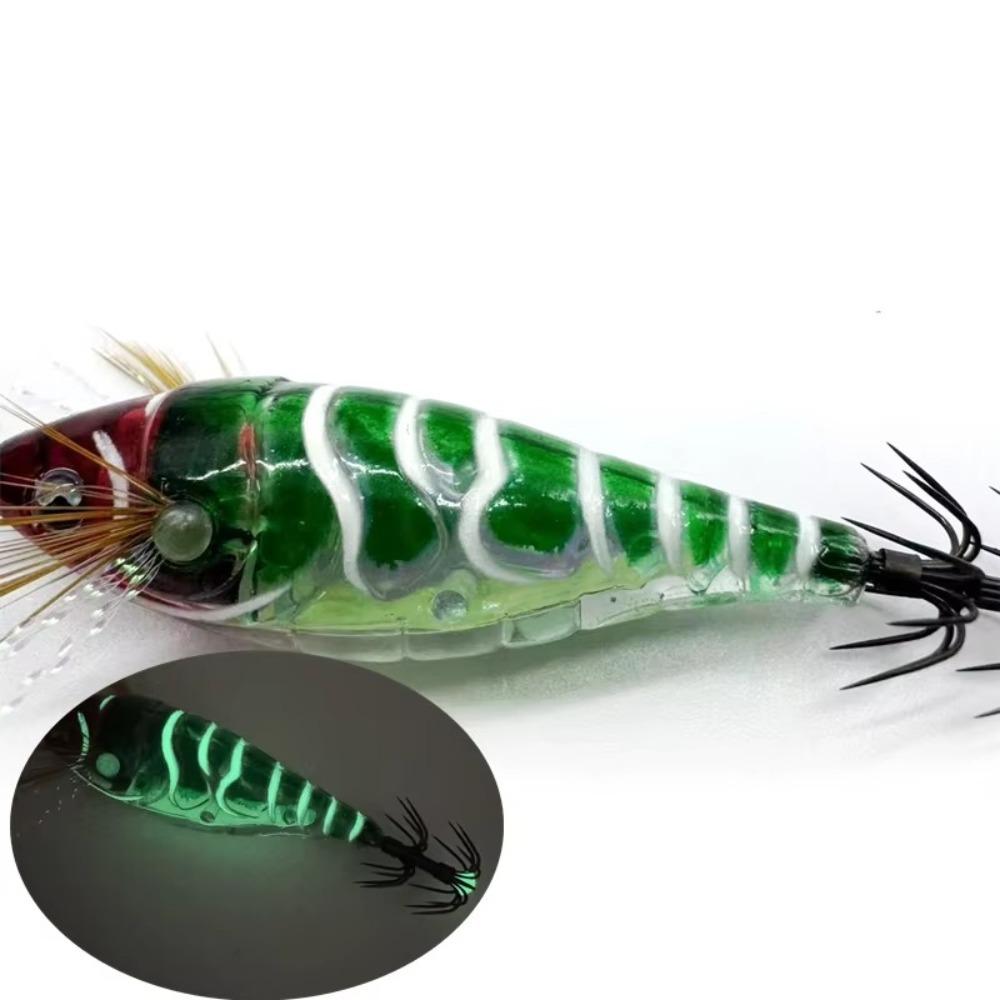 75 мм/6 г Светящийся Джиг Светящаяся Особенность Деревянный Материал Вертикальный Джиг Приманка Японский Крючок Высокая Заметность Рыболовная Приманка Наживка