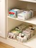 Clear Expandable Medicine Organizer Box Adjustable PET Plastic Drawer Divider Storage Container For Pills Vitamins Cosmetics Fit