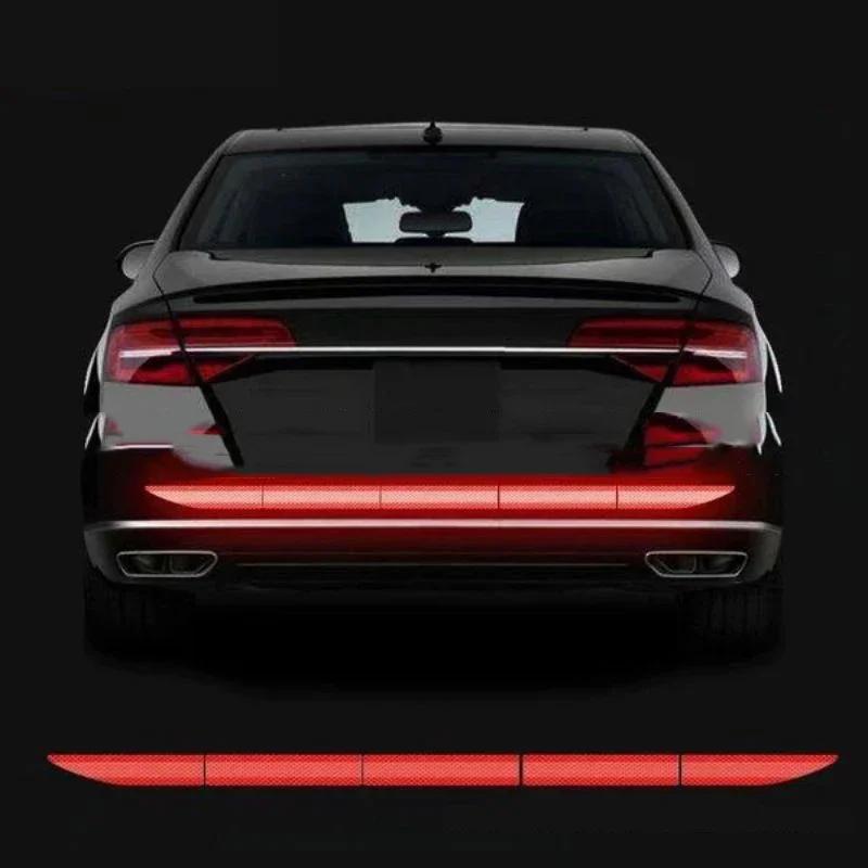 Наклейка на автомобиль Светоотражающая Предупреждающая Защитная Лента Предупреждающая о Столкновении Светоотражающая Наклейка для Багажника Автомобиля Ночная Светоотражающая Наклейка