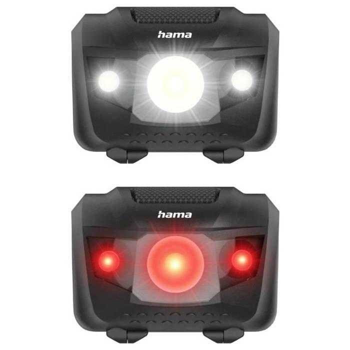 Lpe frtale LED "HL200", piles, lpe de tête pr jogging, sport, 4 mdes