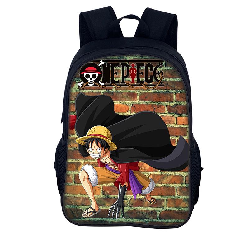 One Piece Monkey D. Luffy School Backpack for Child Light Weight Child Knapsack Fashion Rucksack Best Gift