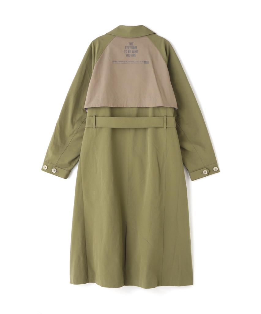 AVIREX COLOR SCHEME TRENCH COAT Women's M 310 Olive 783-5154601