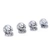 4 Pcs Skull Valve Stem Caps 7mm Diameter Car Tires Valve Stem Caps Airtight Seal for Car Truck Bike