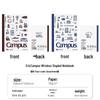 KOKUYO Campus Japan B5 Wireless Bound Lined & Grid Notebook - High Appearance Series