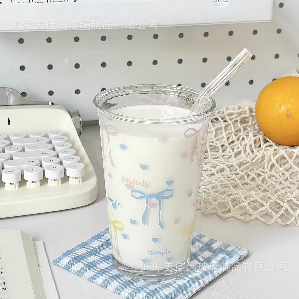 Meijiajing Korean Ins Style Glass Coffee Cup American Latte Cup Cold Brew Cup