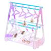 1box Transparent Acrylic Earring Display Stands AB Color Coat Hanger Shape Clear Finish Product: 14.2x8.2x15.3mm About 15pcs/set 1 Set/box