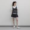 Eiaenlei Ar_Lace Short Sleeve Set Top_White