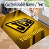 Custom Text Printed Rug JCB Non Slip Floor Carpet For Home Room Decor