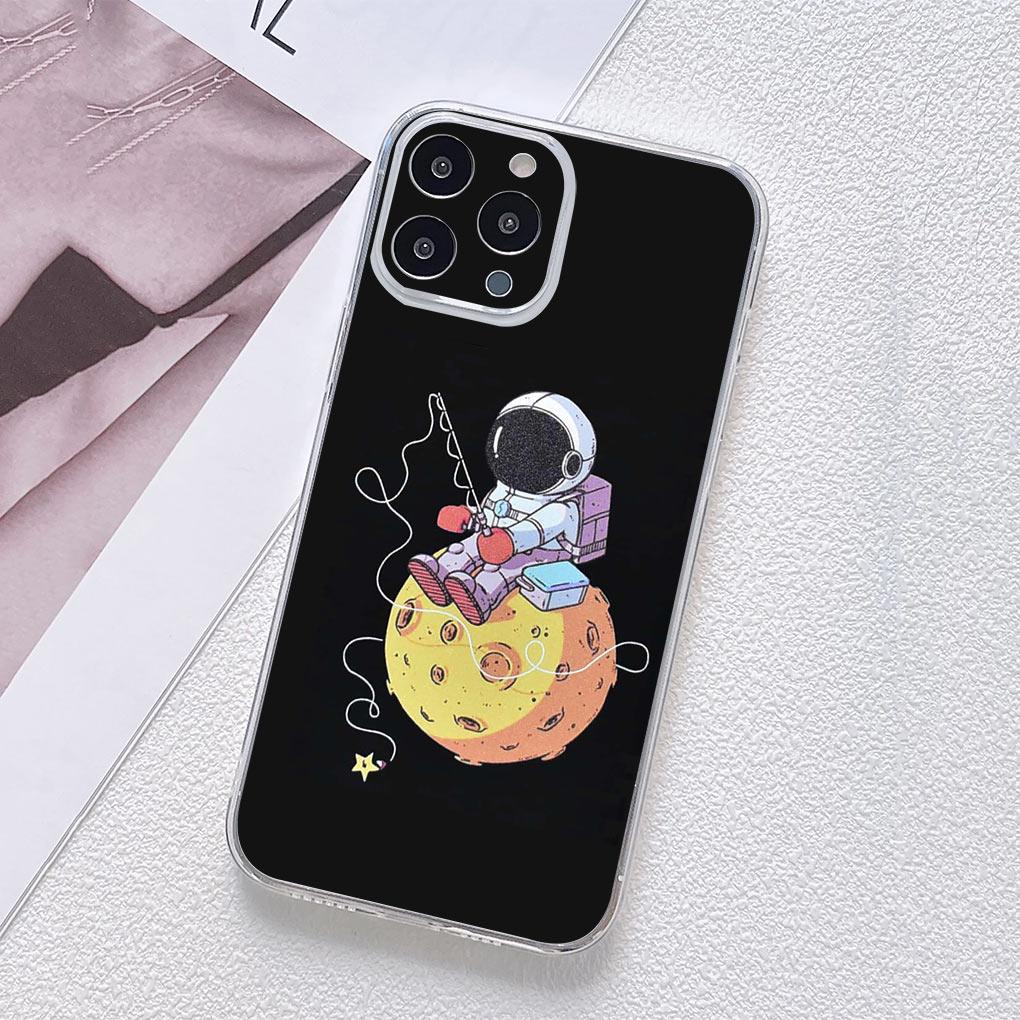 Moon Astronaut Stars Sky Universe Galaxy for Motorola Moto Edge 40 Pro 30 neo 20 Fusion Ultra G200 E22 E40 E30 E22I Phone Case