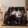 Coperta in Flanella Artistica Tokio Hotel Bill Tom Kaulitz Rock Music, Morbida e Accogliente Coperta da Divano/Letto per Casa Camera da Letto Coperta Regalo