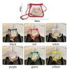 Transparent Shoulder Bag Daily Small Candy Color Clear Jelly Bag PVC Messenger Bag Women Girls