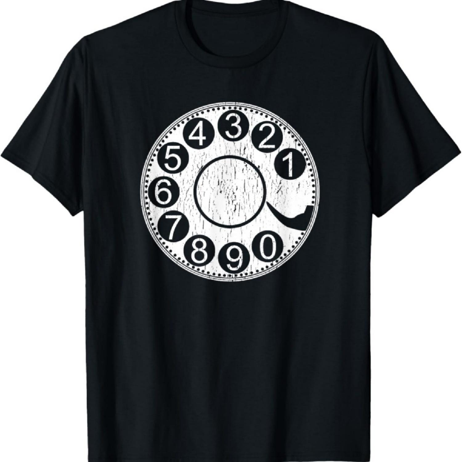 

Rotary Dial Phone Landline T-Shirt XXXXXL чорний
