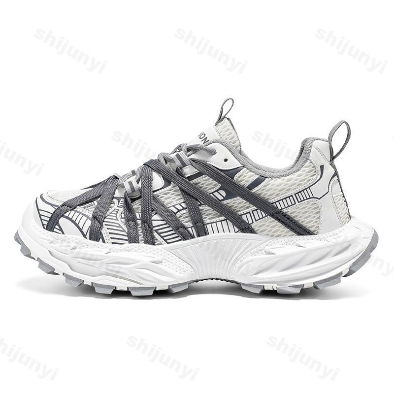Fashion 2025 Autumn New Mesh Breathanle Low Top Thick Sole Casual Men's Shoes Fashion Versatile Comfortable Niche Design Chunky sneakers