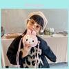 Adorable Plush Bunny Shoulder Bag For Girls Cute Floral Mini Coin Purse