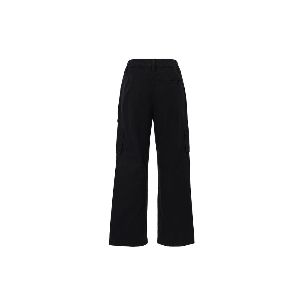 Jordan Chicago Logo Solid Color Fashionable Practical Loose Multi Pocket Cargo Pants Women Cargo Pants Black FV7099-010