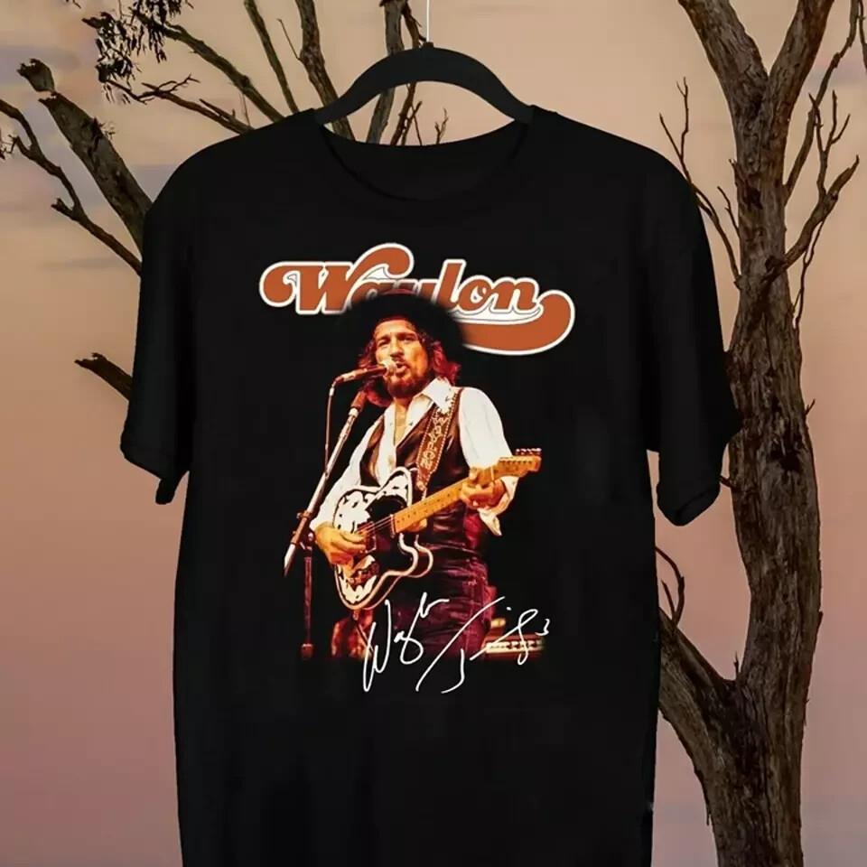 Waylon Jennings Live Collection Футболка унисекс для певца, все размеры XXL
