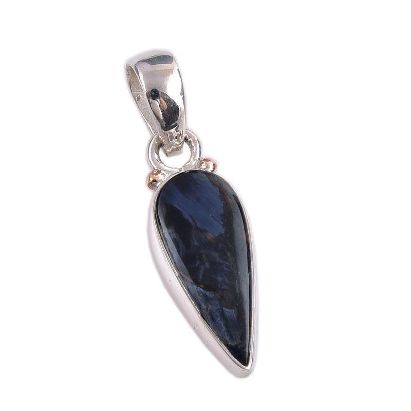 Natural Pietersite Gemstone 925 Solid Sterling Silver Jewelry Pendant 1.25" E4b13