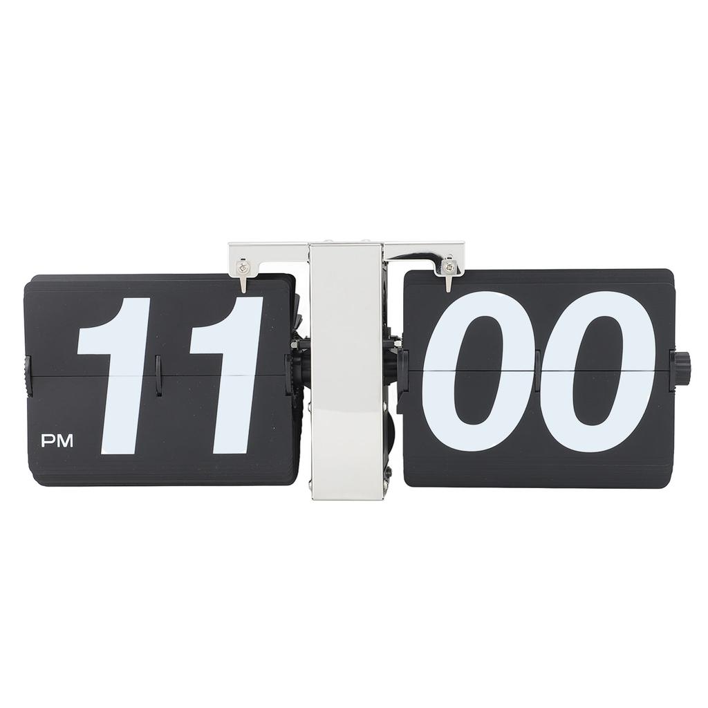 Flip Clock PVC Stainless Steel Battery Powered Retro Mechanical Digital Automatic Flip Down Desk