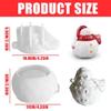 Snowman Shaped Concrete Jar Silicone Molds Snowman Candle Cup Silicone Molds for Epoxy Resin Cement Candle Holder