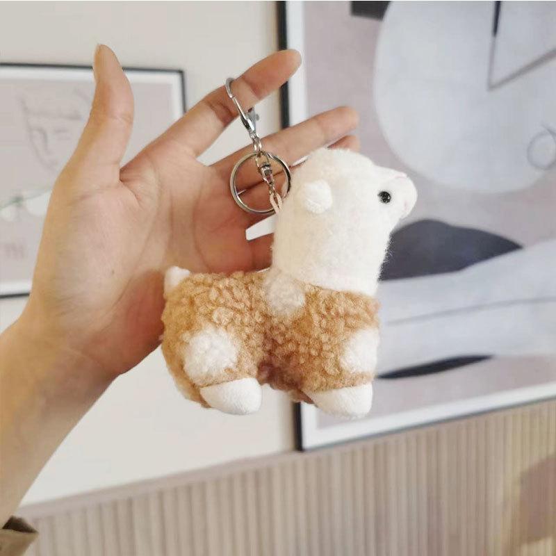 Colorful Alpaca Keychain Plush Cute And Soft Ideal For Gifts Birthday