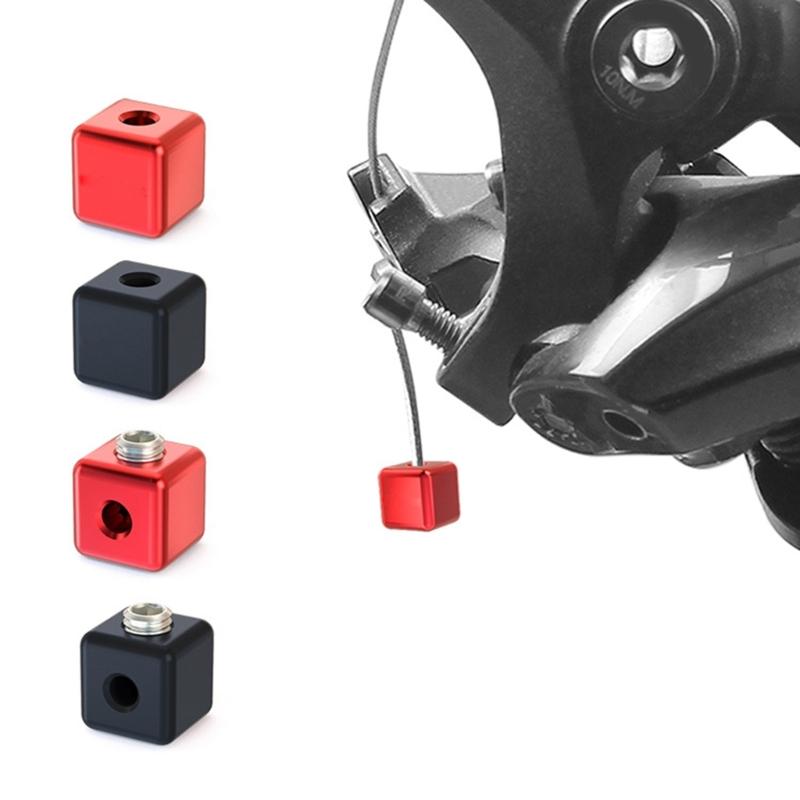 Aluminum Alloy Bike Inner Cable End Caps Tip Inner Line Wire Crimps Bike Shifts & Brake Wire Cores Cover with Wrench