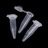 50Pcs 1.5 Ml Laboratory Transparent Micro Plastic Centrifuge Tubes With Snap Lid Container Lids For Laboratory Samples