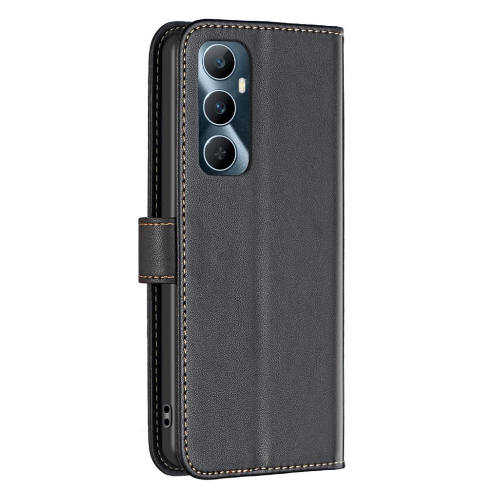 BINFEN COLOR BF17 For Realme C65 4G Wallet Case Folio Flip Leather Phone Cover