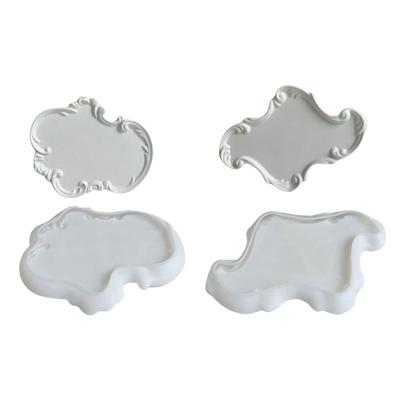 Mångsidig silikonform Delikat europeisk design Spetsmönstrad form Hartsform DIY Cement Gips Gipsform