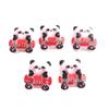 Cartoon Panda National Day DIY Stickers & Hair Accessories Set