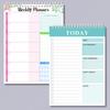To-Do-Liste Notizblock Tagesplaner Notizblock Zeitplan Wochenplaner Notizblock Einfaches Spiralbuch Schulbürobedarf
