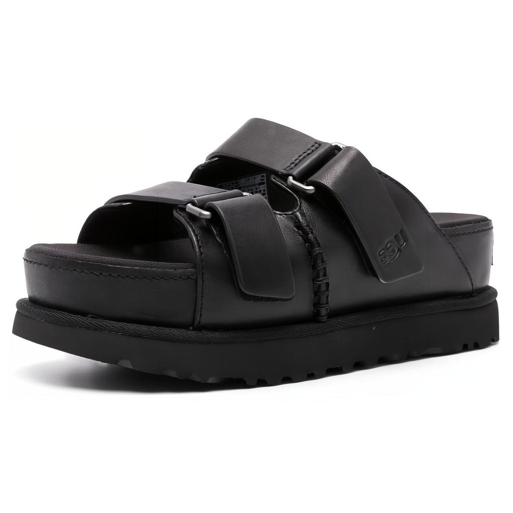 New UGG Goldenstar Hi Slide Sandal 'Black' Women's 1152651-BLK