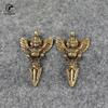 Retro Copper Tibetan Supplies Exquisite Roc Garuda Golden-Winged Peng Bird Vajra Amulet Pendant Charm Keychains Tea Deedle