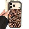 Personalized Trendy Brand Line Graffiti Suitable for Apple 17Promax Mobile Phone Case IP16 Matte PC15 Large Hole 14 Men and Women