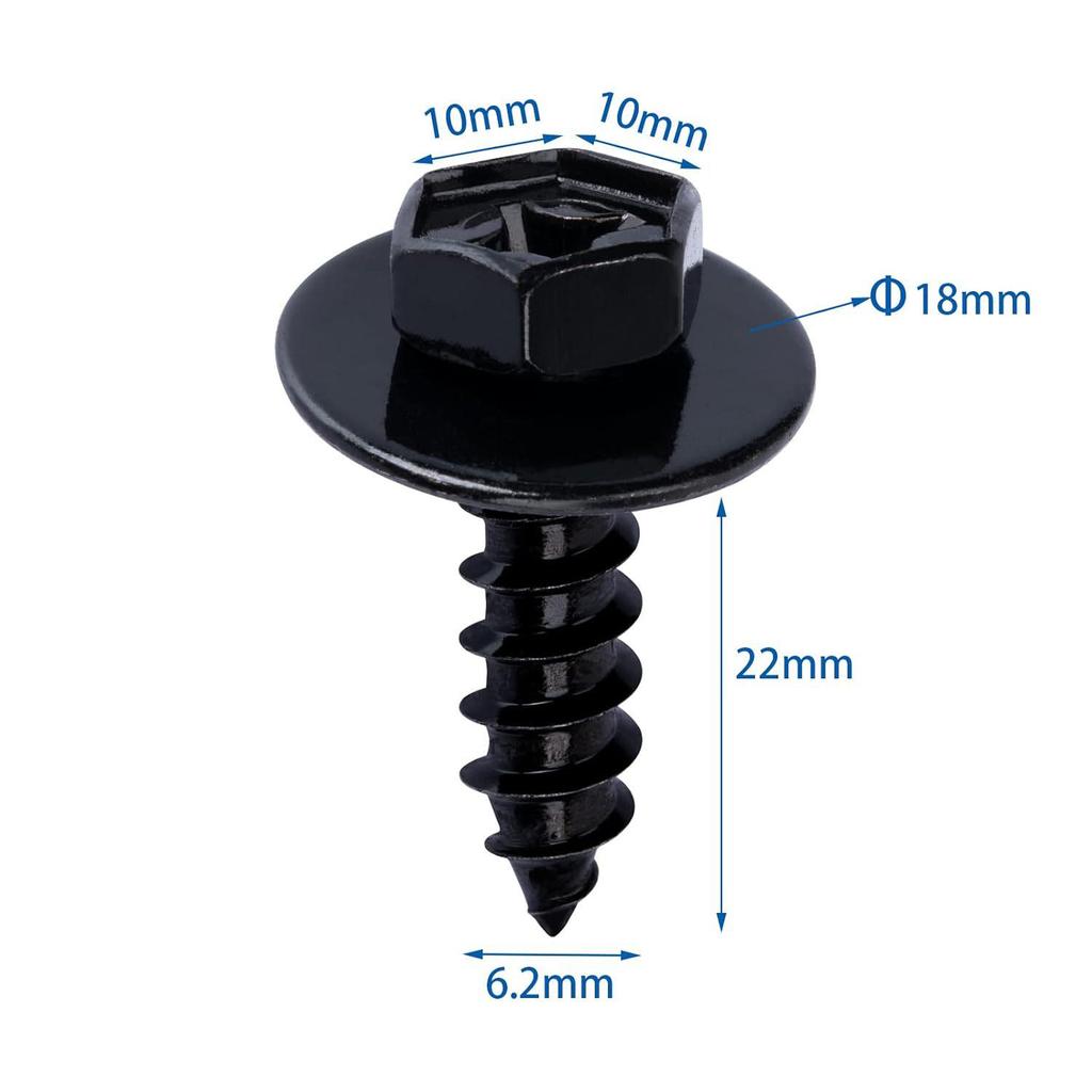 Toyota Highlander RAV4 Prius Yaris Kotflügelverkleidung & Stoßstange Nylon-Clip