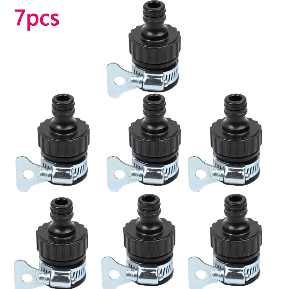 12-24mm Faucet Adapter Plastic Hose Fitting Quick Connect Fitting Faucet for Garden Irrigation Car Wash Faucet Accessories