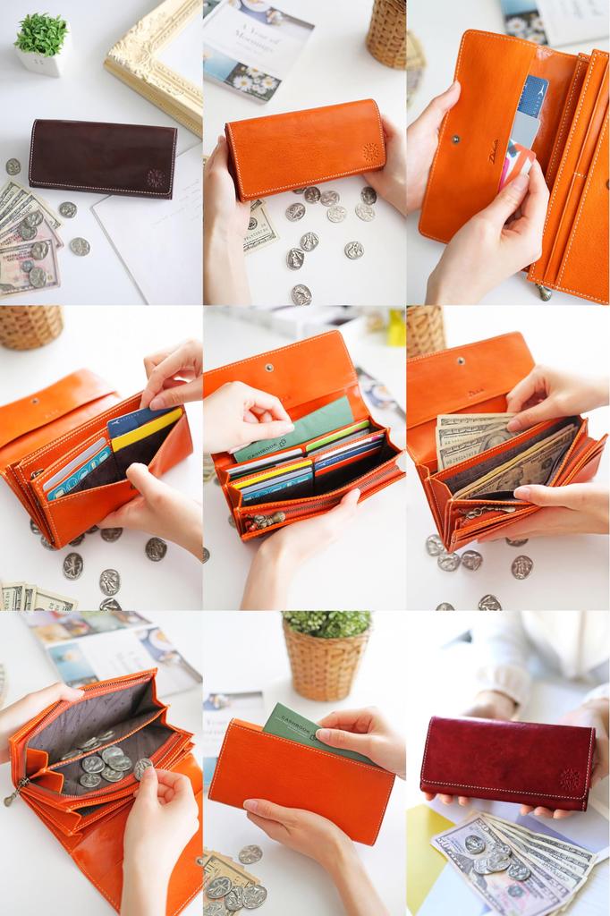 Dakota Lange Geldbörse 0035892 (0034892) Fons Serie Rot DA-34892-30