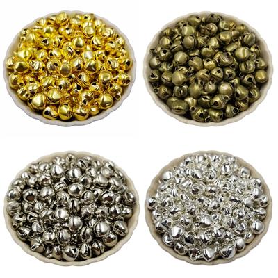 Kreatives Handwerk, DIY-Schmuckzubehör, Anhänger, DIY-Armband, Halskette, 6–12 mm, Eisenglocken, 10–50 Stück, Geschenkanhänger, Weihnachtsglöckchen